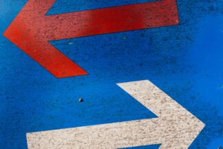 Amerikaanse verkiezingen. Right and left arrow.